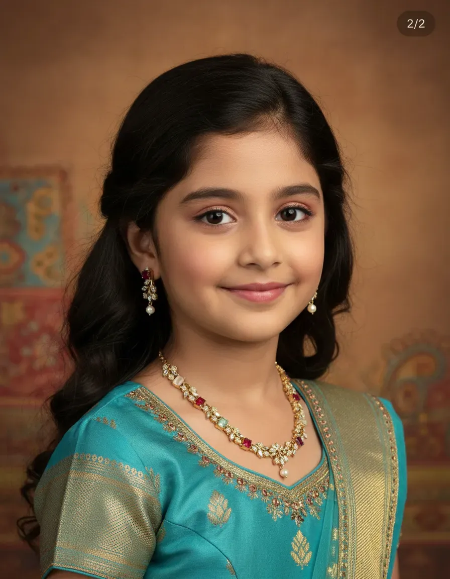 Navarathna Kodi Maalai with Studs