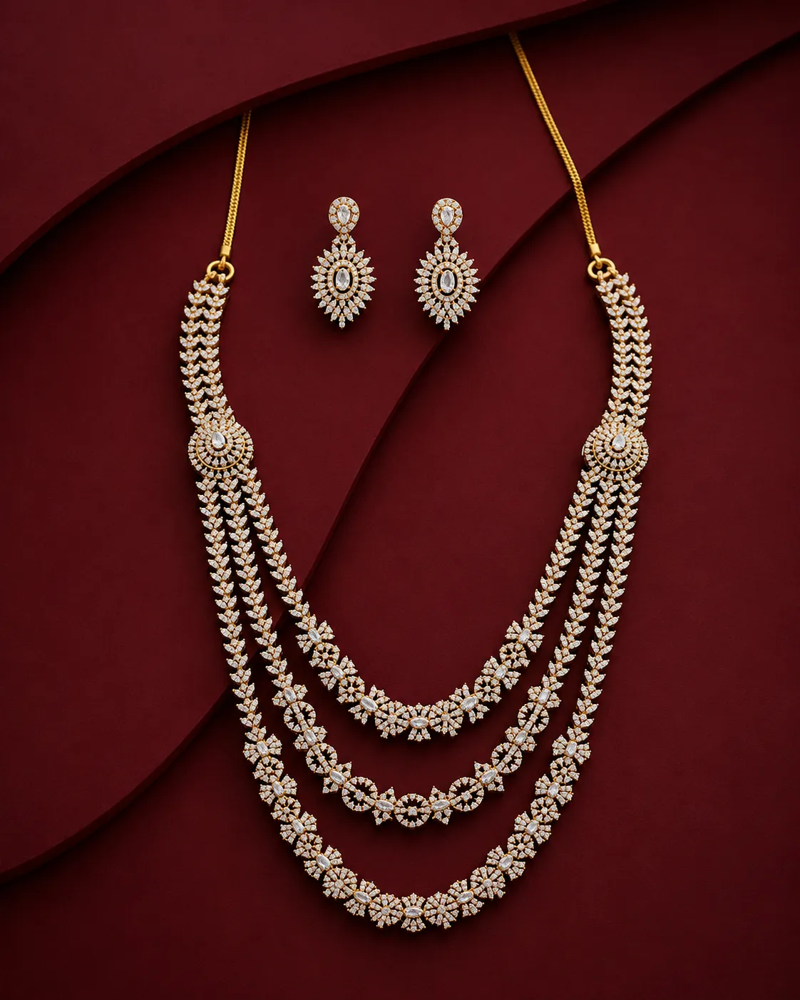 Celestial Leaf Diamond Set
