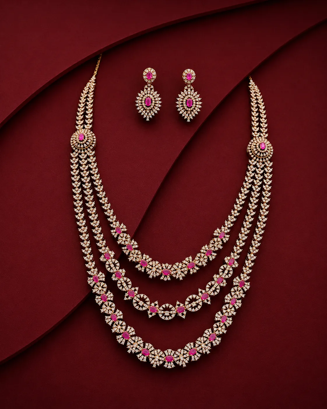 Celestial Leaf Diamond Set