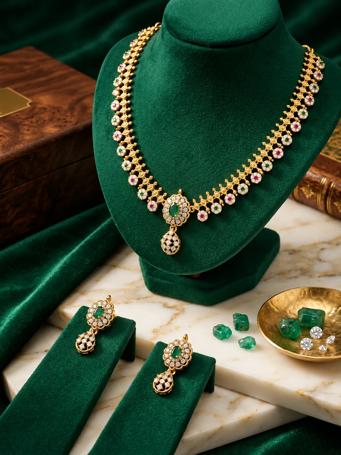 Emerald Varnika Set