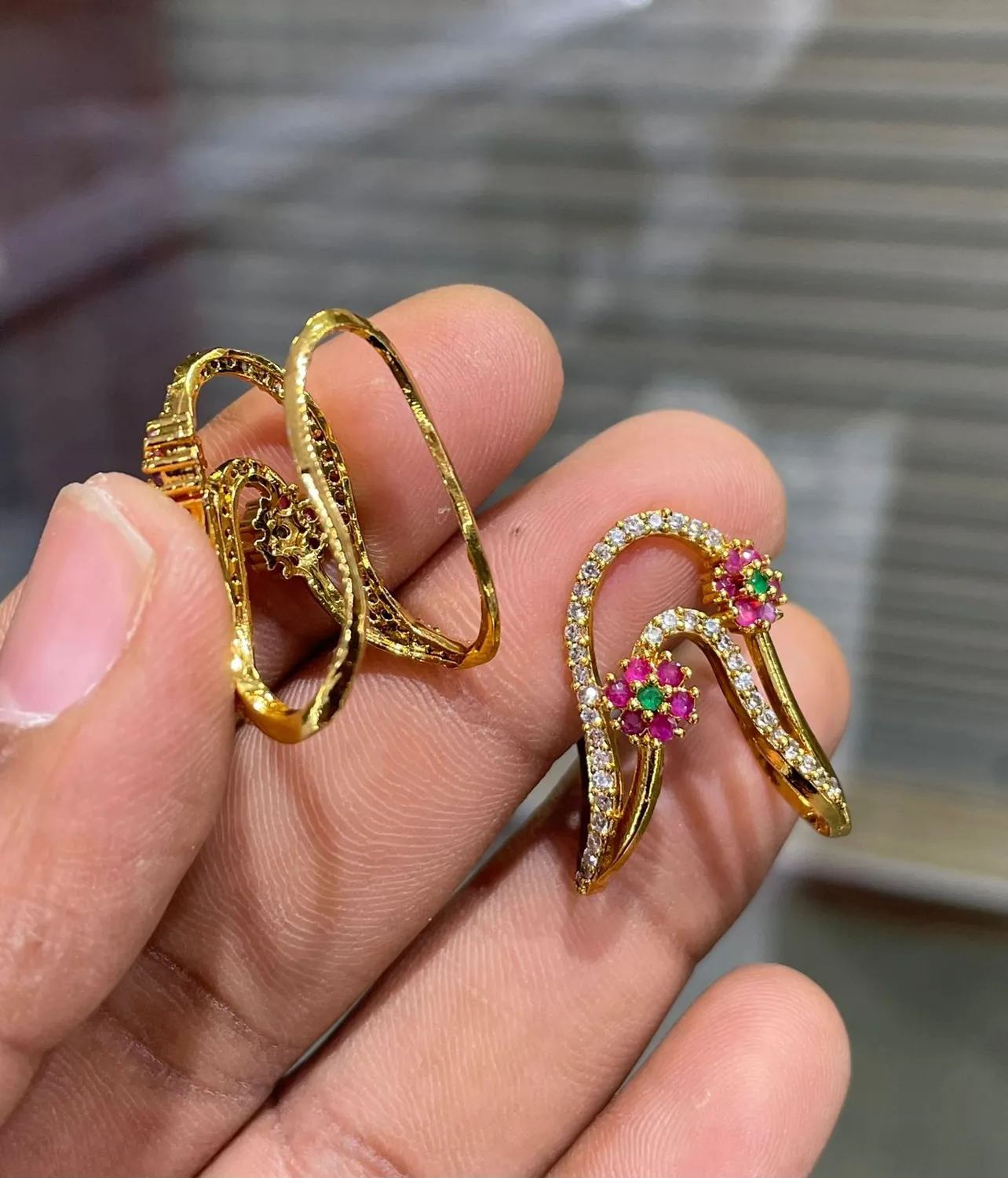 Ruby Bloom Finger Rings ✨