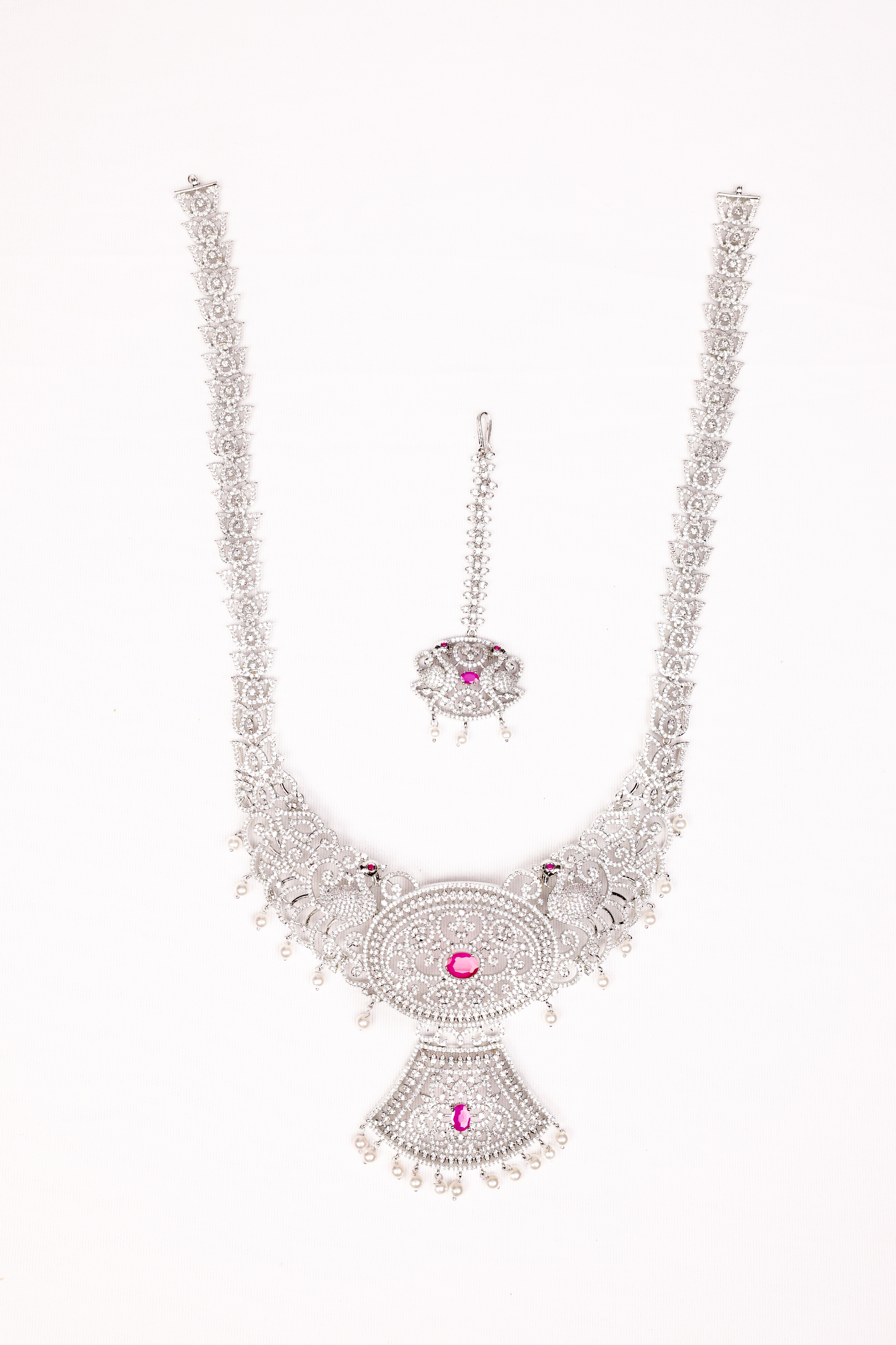 Pink Arasi Temple Maalai