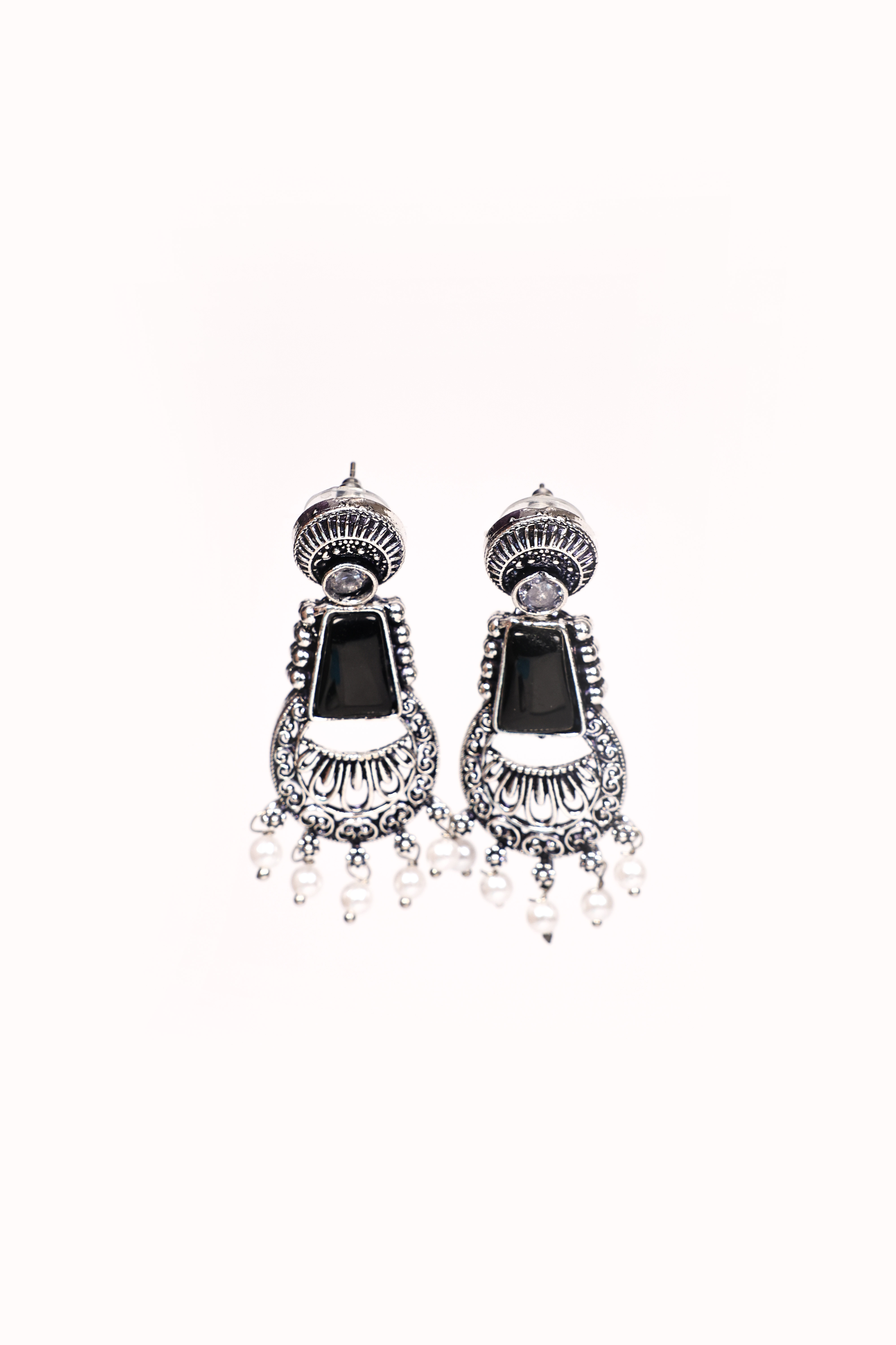 multicolour pearl jhumka