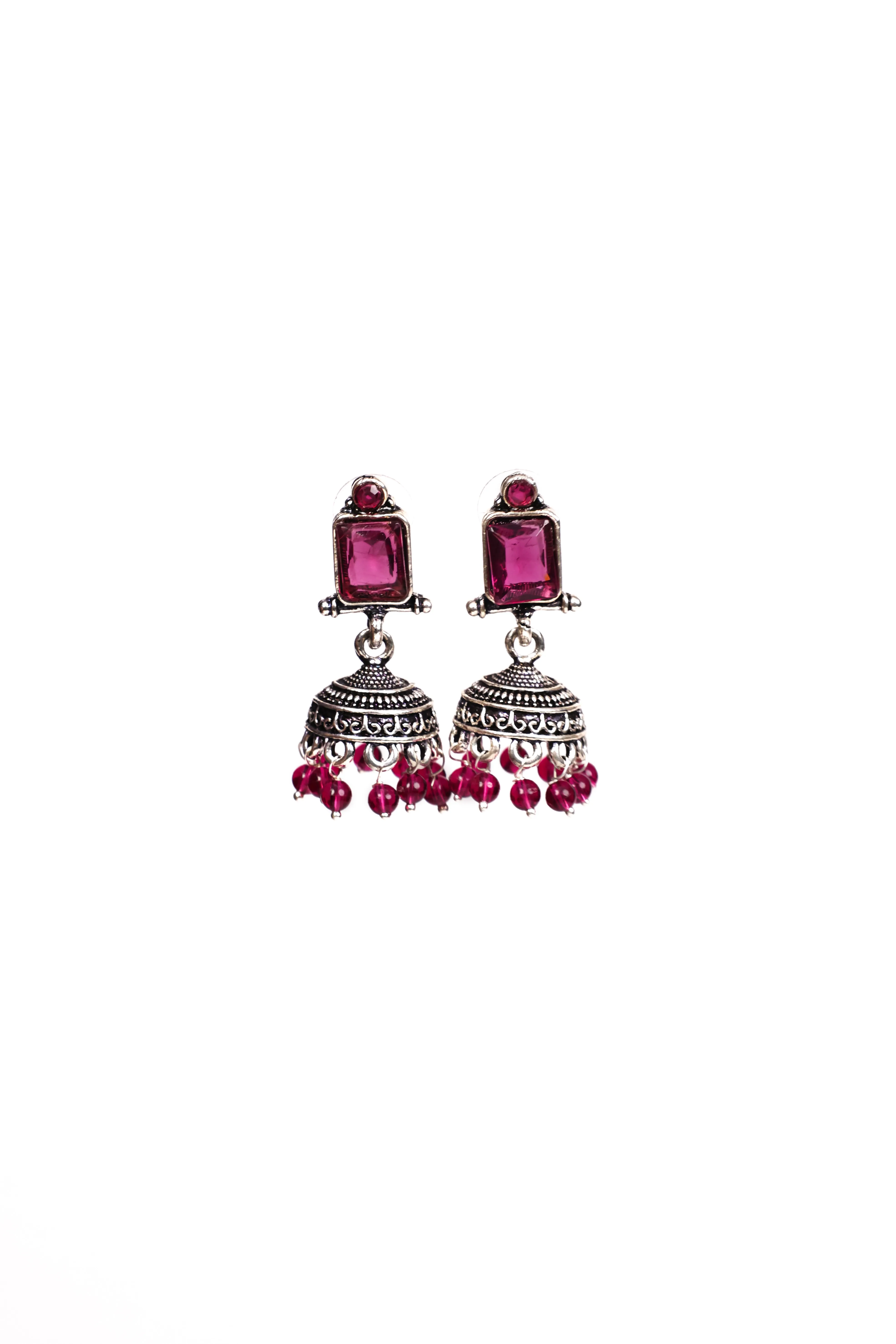 Multicolour Jhumka earrings
