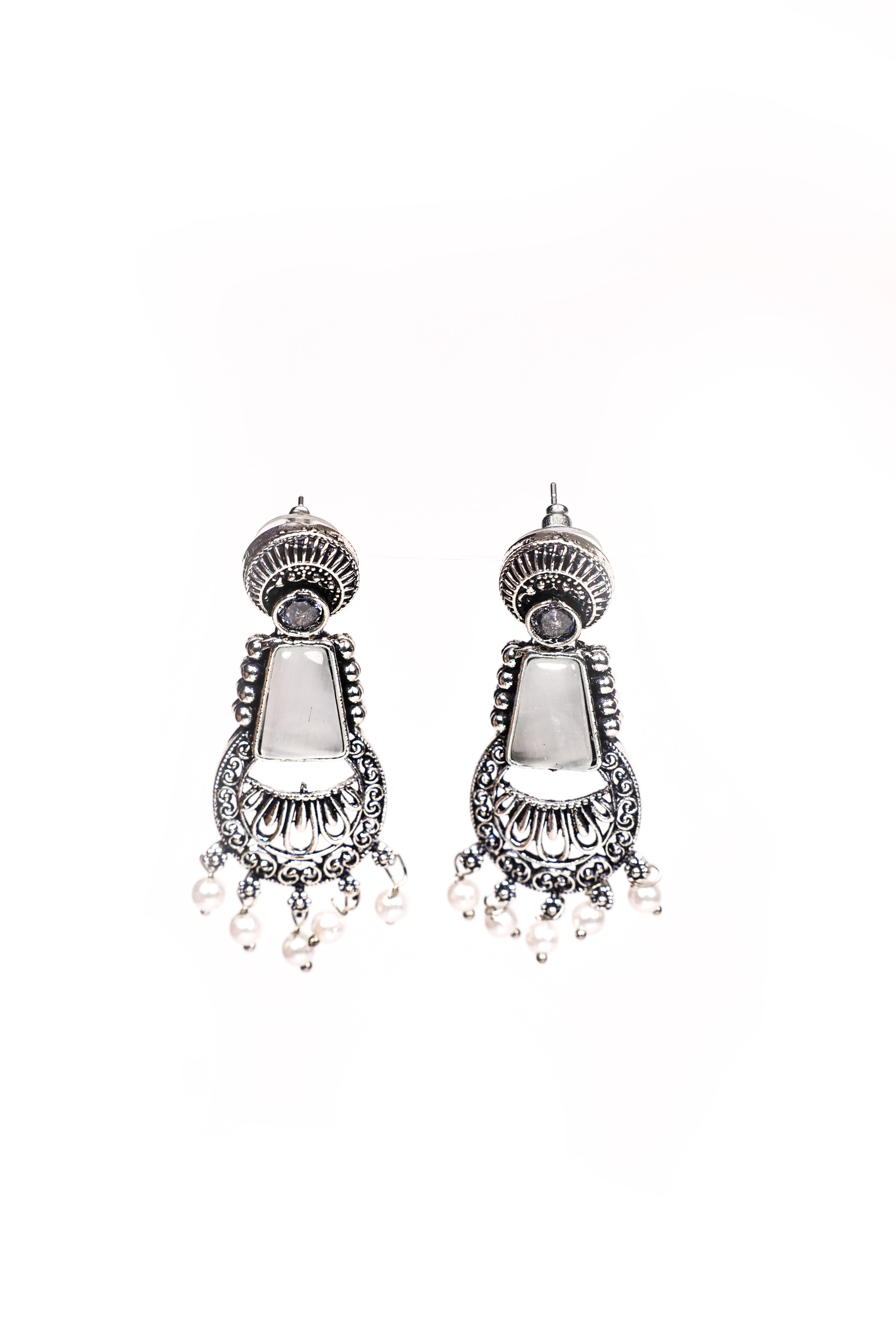 Multicolour Pearl Jhumka