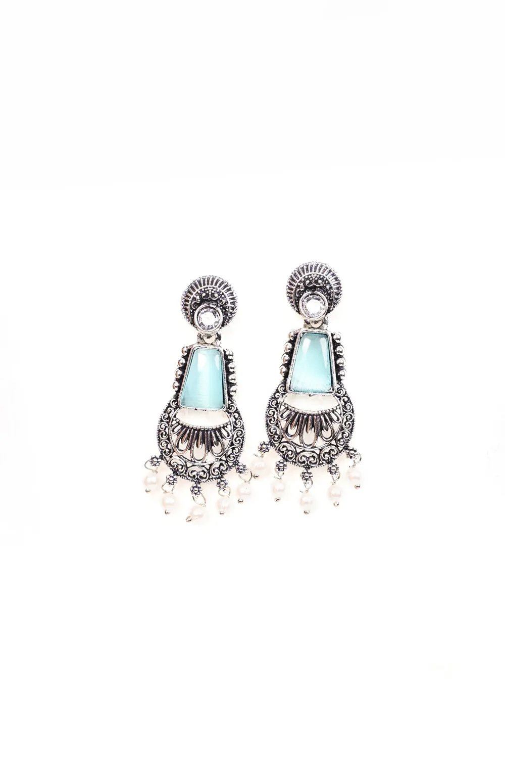 Multicolour Pearl Jhumka