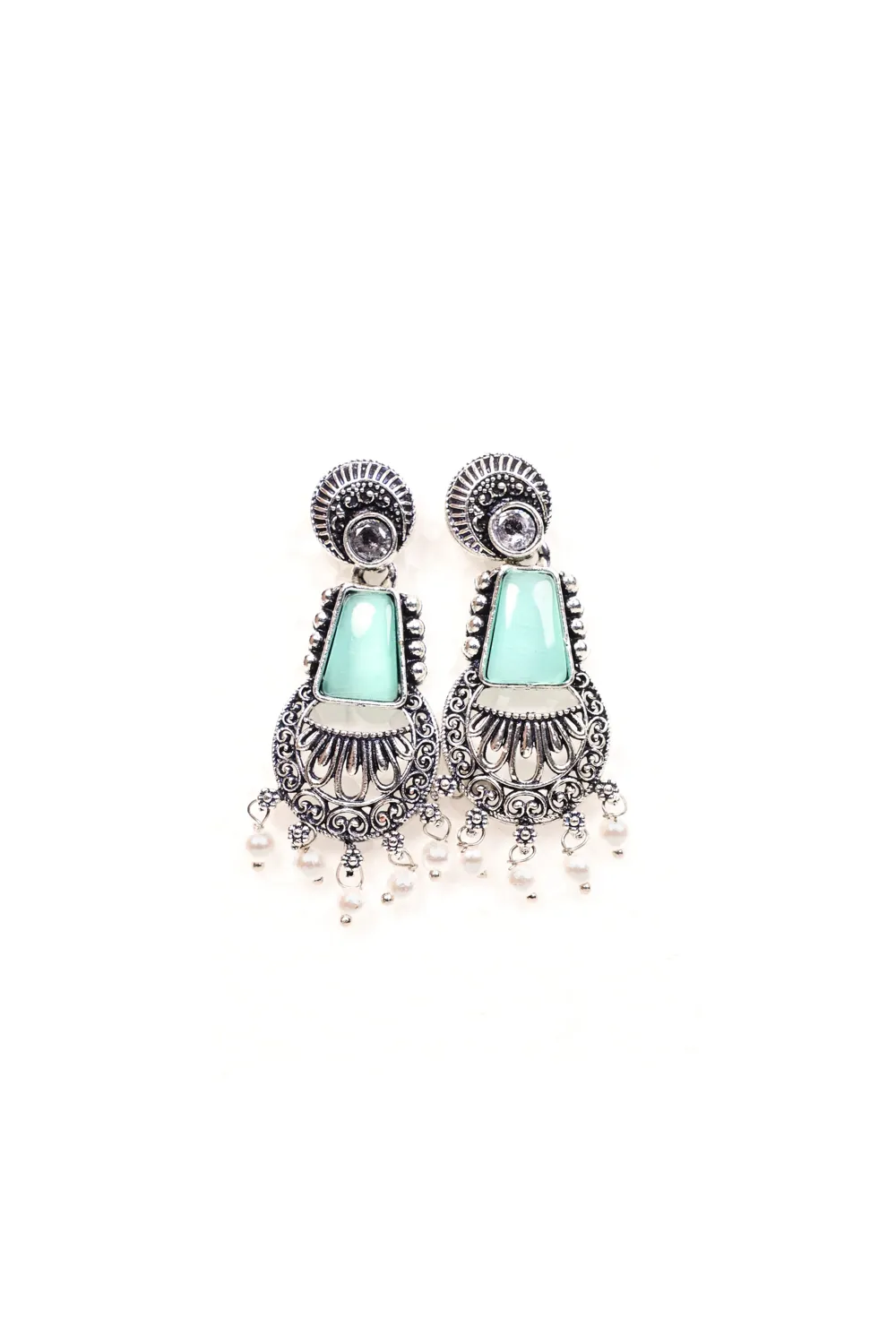 Multicolour Pearl Jhumka